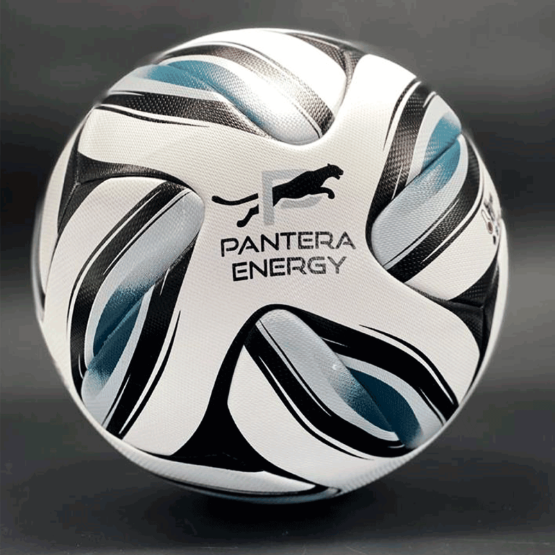 Мяч футбольный игровой № 4 NB PANTERA Euro (термосшивка) серый