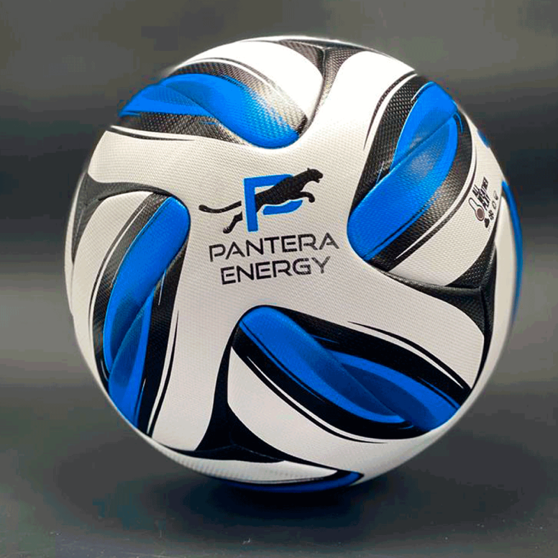 Мяч футбольный игровой № 5 NB PANTERA Euro (термосшивка) синий