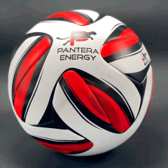 Мяч футбольный игровой № 5 NB PANTERA Euro (термосшивка) красный