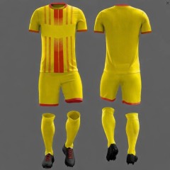 СПЕЦПРЕДЛОЖЕНИЕ для КОМАНД (от 5 комплектов): Форма футбольная на команду NB ПСЖ жёлтая/красная ✓футболка + шорты + гетры + ПОЛНОЕ нанесение (номер на спину + фамилия + логотип + название команды + номер на шорты)