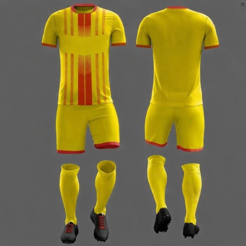 Форма футбольная NB ПСЖ жёлтая/красная