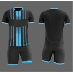 Форма футбольная NB ПСЖ чёрная/голубая