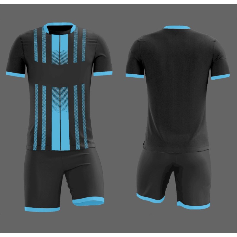 Форма футбольная NB ПСЖ чёрная/голубая