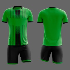 Детская форма футбольная  NB PSG зелёная/чёрная