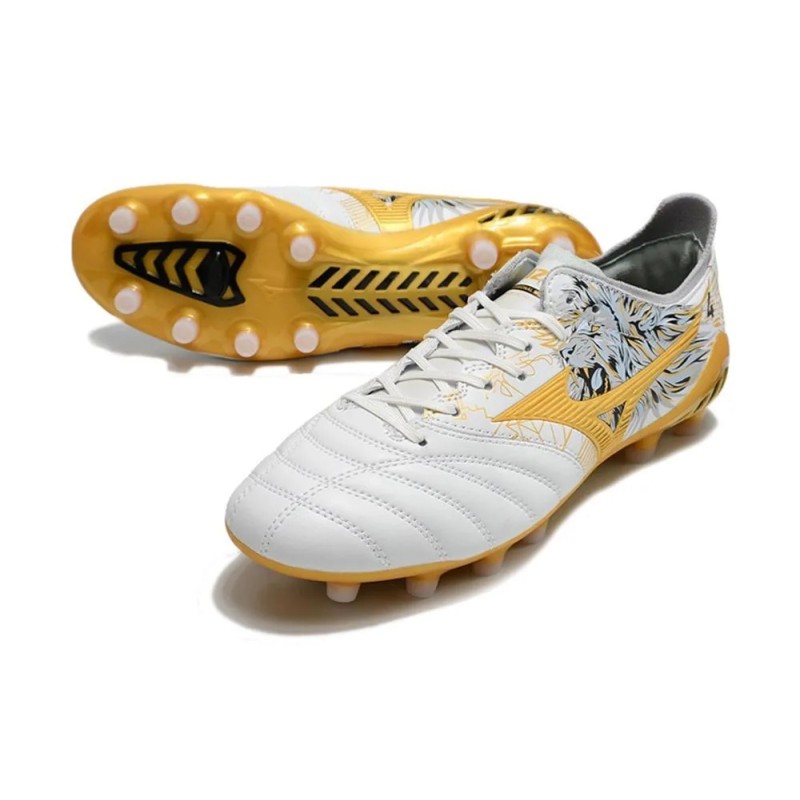 Бутсы MIZUNO MORELIA NEO III FG Lion белый/золотой